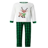 Porodični božićni pidžami mekani Xmas podudaranje setova elk top hlače za spavanje praznika PJS za parove