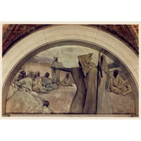 John White Alexander crni ukrašeni drveni oralite uramljeni dvostruki matted muzej umjetnosti pod nazivom