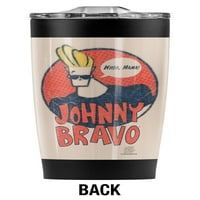 Johnny Bravo želi da me nehrđajućeg čelika Tumbler OZ kafe putni šalica, vakuum izolirani i dvostruki
