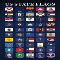 Laminirano državne zastave Grafikon učionica Plava država zastava Patriotska s Američkom zastava zastava