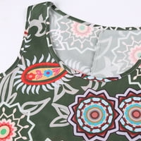 Haljine za žene modni mini tiskani halter dužine gležnja plaže 2xl