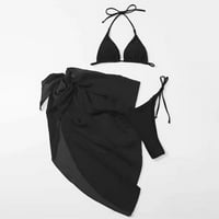 Ženska kupaći kostim ženske ženske modne seksi čvrste boje sigurnosni čipkasti stručni velovi za veo