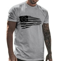 Luiyenes Patriotske majice za žene plus tiskane majice sa punom rezom dana neovisnosti
