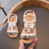 Djevojke sandale za djecu dječja dječja ljetna boeknot biserna kristalna princeza