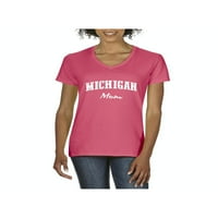 Normalno je dosadno - Ženska majica V-izrez kratki rukav, do žena Veličina 3XL - Michigan mama
