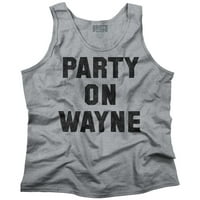 Wayneov svjetski tenk za odrasle vrhunska majica Tees Thirt zabava na Wayne smiješnom komediju Skit
