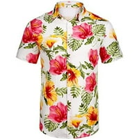 Amidoa Muška havajska majica Labava casual majica na plaži Lapak za ispis majica Muška ljetna odjeća