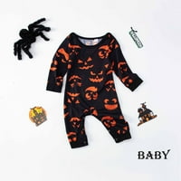Lovskoo Porodična pidžama Podudarni setovi za bebu Noć vještica Halloween-Child casual tiskani kratki