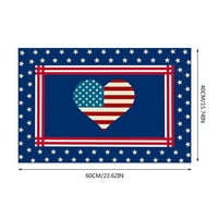 Američka zastava Doormat 4. jula Dan neovisnosti Nelični metlo za kadu američki zastava Podna mat ulaz