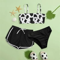 Baby Girl outfits krava kupaći kostimi od punog boja kratke hlače ljetni bikini kupaći kostim