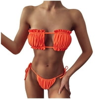 plus veličine kupaćih odijela šuplje push-up wone podstavljene plaže rucked set kupaći kostimi kupaći