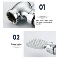 Tip pritiskanja stopala mesingane ventil za ispiranje ploča za uvlačenje toaletne ventil za ispiranje za ispiranje kupaonica pribor