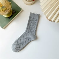qazqa ženske čarape Čvrste boje čarape šarene lagane pamučne čarape