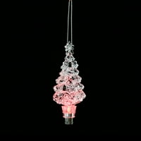 Heiheiup LED stablo Privjesak ukras Božićni blistavi božićni ukrasi Mini božićni vintage za odmor Sezonski