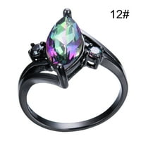 Keusn cirkon retro šareni nakit prsten gema vječni angažman vjenčani prsten w