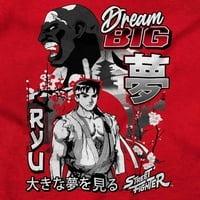 Kanji ulični borac Dream Big Ryu dukserice s kapuljačom, muškarci Brisco brendovi s