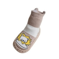 Cipele za dijete Mekane jedine cipele za mališane crtane životinje Print non klizanje prozračnih čarapa