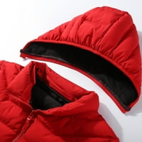 Kiplyki Popust Zimske muške jakne Sportske flis odvojive kapuljače Čvrsti džep patentni zatvarač pamučni