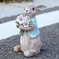Uskršnji dekoracija zečica Proljeće Kućni dekor Zeko figurice