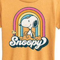 Kikiriki - Snoopy Rainbow oblaci - Ženska grafička majica kratkih rukava