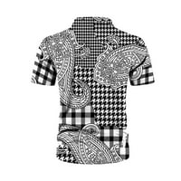 Muška majica Havajska odjeća za plažu Ljeto Boho majica Rad Black L, XL, XXL, XXXL