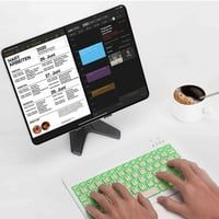 U laganoj ergonomskoj tastaturi sa pozadinom RGB svjetlo, višestruki tanak punjiva tastatura Bluetooth