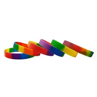 Rainbow narukvica Rainbow silikonska gumena narukvica narukvica Multi Color Sports Bangle Party Favority