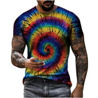 Muška bluza za klirensu unise dnevna majica 3D ispis grafički ispis Tie-dye Ispiši bluzu kratkih rukava