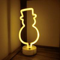 Snjegović LED Neon-USB baterija napajana za spavaću sobu, vjenčanje, rođendan, zabavu, igraonicu i kućni