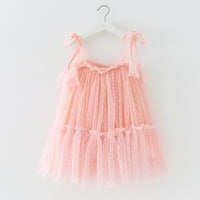 B91XZ maturalne haljine za tinejdžerske toddler djevojke bez rukava na rukavima Tulle princeze haljina plesnih zabavnih haljina odjeća za mačka haljina ružičasta 3- godina