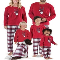 Božićna porodica podudarajuća odjeća Muškarci Žene Dječje pidžame postavljeno Red Deer Print