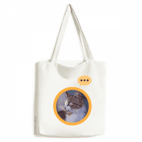 Smeđa CAT životinjski profil zagleda izraz vrećicu na ramenu