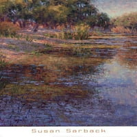 Sunlit Pond napirke Susan Sarback Fine Art Poster Print by Susan Sarback