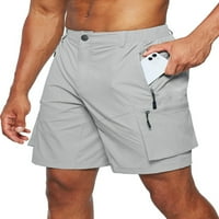 Nizine muške dno širine noge Teretne kratke hlače Elastične stručne ljetne kratke hlače Classic Fit