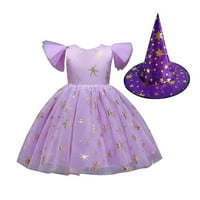 Noć vještica Dječja odjeća Kids Dječji djevojke Pageant haljine ples party princeza haljina + šešir