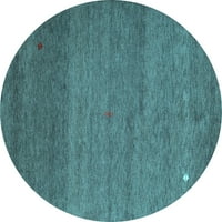 Ahgly Company u zatvorenom okruglom apstraktnoj svijetloj plavi prostirke savremene površine, 8 'krug