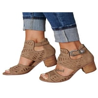 Gomelly Womens Ležerne cipele Chunky Heel Sandale Sandale Ljetna haljina Sandale Modne cipele Ženske