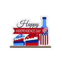 Ktyne Wood Stollop ukrasi Dan neovisnosti SAD potpisuje deklaraciju Patriotski ukras ukrasnog stola