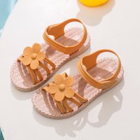 Utoimkio Baby Girl Sandale Clearence Toddler Girls Cipele PVC tkati cvijeće Neklizajuće cipele Mekano dijete izdužene sandale