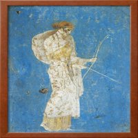 Roman Fresco prikazuje Dianu, iz Pompeja, Italije, uramljene umjetnosti Print Wall Art Prodano od Art.com