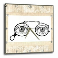 3drozne naočale - zidni sat, po
