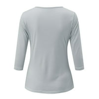 FVWitLYH T majice za žene Ležerne prilike na vrhu Žene Topso-izrez Daily Casual Top Work Majica kratkih