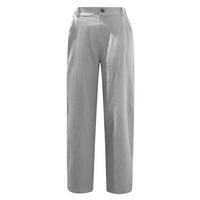 Gacuw Teretne hlače Žene Visoko struk plus veličina Regularne fit duge hlače Lounge pantalone Duks Ležerne