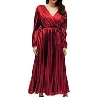Ženska haljina padajuće haljine zabave večernje haljine crveni xxl