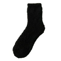 Ženske zimske čarape Coral Socks Striped čarape Šarene lagane čarape Casual Socksthermalne čarape