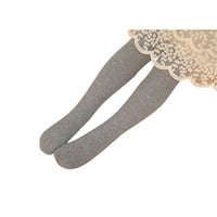Hirigin Baby Girls Jesen Zimske pantyhoze, mališani slatki stil Čvrsta boja ukras ukras gamaše dojenčad elastične čarape