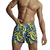 Puawkoer labavi muške gaćice i plivanje plaže Spring cvjetni kratke hlače za pet poenta Brzo sušenje