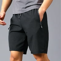 Wozhidaoke muške kratke hlače Short Hotcks Thread Brze kratke hlače svilene vučne hlače za sušenje za muškarce muške kratke hlače crne 2xl