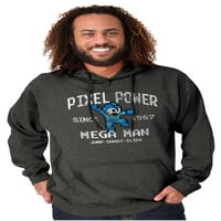 Mega MAN piksel Power 80s 8bit Gamer Hoodie dukserice Žene Muškarci Brisco Brands M
