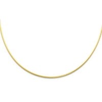 Dragulji Lu 14k žuto zlato sjaj omega lanac ogrlica